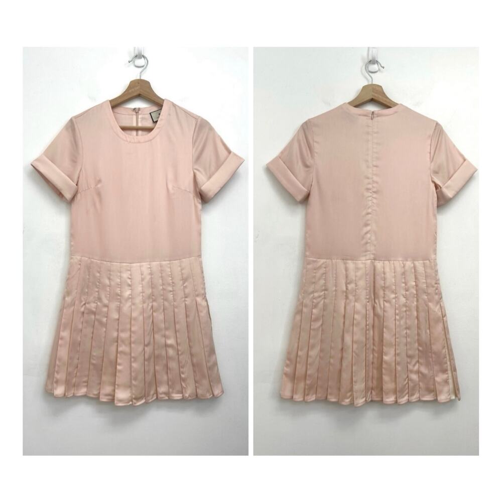 Tuckernuck Ballet Pleated Liza Dress Light Pink Spring Feminine Preppy Party XXS - Picture 12 of 14